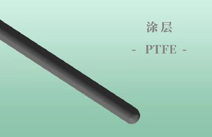 304SS, Spring Temper Mandrel with PTFE Coating and Straight OD